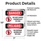 Signmission Do Not Enter Chemicals In Use Bilingual Danger Sign, Vinyl Decal, 7in W x 10in L, 2PK OS-2PACK-DS-D-710-VS-1145 - alternate 5